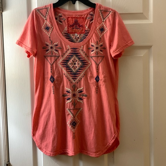 Johnny Was Tops - BOGO Johnny Was Embroidered Short Sleeve Tee